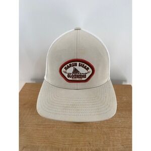 Marsh Wear Clothing Trucker Hat Tan White Mesh Logo Fishing Good Times